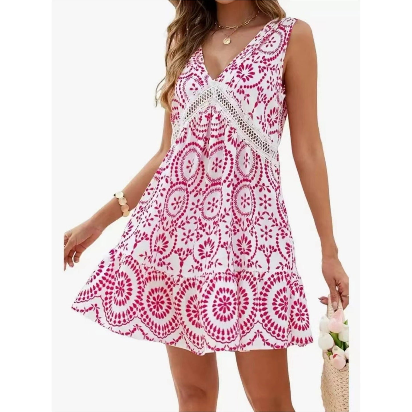 Robe d'été dentelle ajourée Sublime Glitz