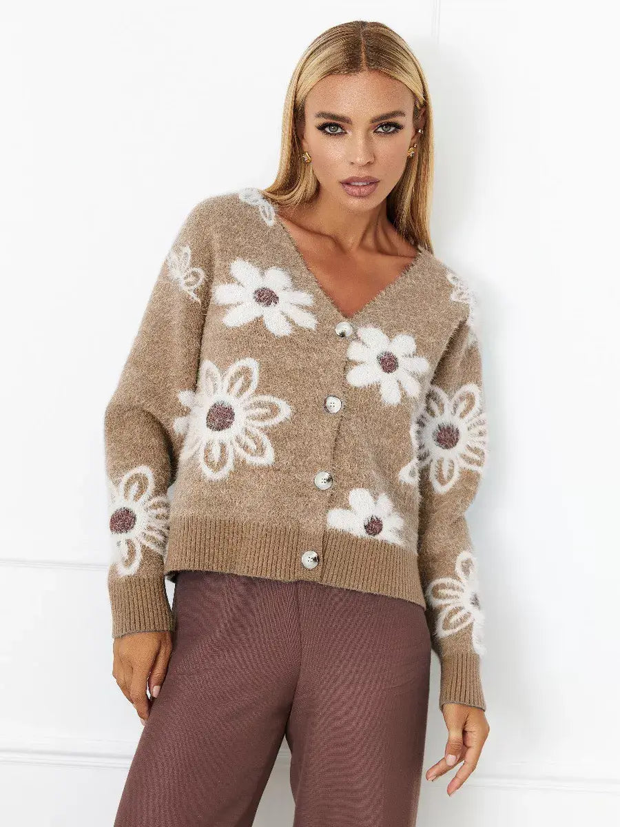 Cardigan Imprimé Floral Sublime Glitz